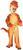 Plush Orange Raptor Dinosaur Costume Child Toddler