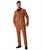 Men's Halloween Pumpkin Suit and Tie Costume