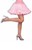 Black W/White Mini Crinoline Tutu 16" Petticoat Costume Adult Stnd