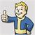 Fallout Vault Boy Thumbs Up 12 x 11 Inch Metal Sign