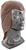 Dark Brown Pro Bald Head Adult Costume Accessory | One Size