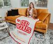 Nissin Cup Noodles Logo Microplush Throw Blanket | 45 x 60 Inches