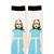 The Shining Collectibles | The Shining Exclusive Grady Twins White Crew Socks