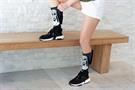 The Nun Athletic Crew Socks with 3D Print - Breathable Black Tube Socks - 1 Pair
