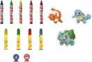 Pokemon Kids Coloring Art Set with Stickers and Stampers
