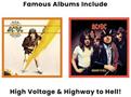 AC/DC Classic Covers 16oz Pint Glass Set of 4
