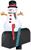 Snowman Inflatable Holiday Mailbox Cover and Topper