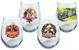 National Lampoon's Christmas Vacation Merry Clarkmas 21oz Stemless Glass 4-Pack