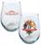 National Lampoon's Christmas Vacation Merry Clarkmas 21oz Stemless Glass 4-Pack