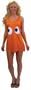 Pac-Man "Clyde" Orange Deluxe Costume Tank Dress Adult/Teen Standard
