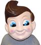 Big Boy Plastic Adult Costume Mask 18"