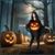 Jack-O-Lantern Adult Poncho Costume