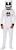 Marshmello Adult Costume | Long Sleeve Shirt With Half Mask