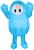 Fall Guys Blue Inflatable Child Costume | One Size Fits Up To 14