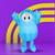 Fall Guys Blue Inflatable Child Costume | One Size Fits Up To 14