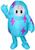 Fall Guys Blue Lightning Inflatable Child Costume | One Size Fits Up To 14