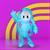 Fall Guys Blue Lightning Inflatable Child Costume | One Size Fits Up To 14