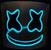 Marshmello EL Adult Costume Mask