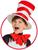 Dr. Seuss Cat In the Hat Tie & Hat Child Costume Kit