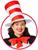 Dr. Seuss Cat In the Hat Tie & Hat Adult Costume Kit