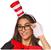 Dr Seuss Cat In The Hat Quik ChangeT Adult Costume Kit |One Size