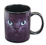 Black Cat With Green Eyes 11oz Coffee Mug