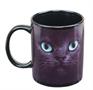 Black Cat With Green Eyes 11oz Coffee Mug