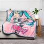 Hatsune Miku Crypton Voice Fleece Throw Blanket | 45 x 60 Inches
