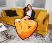 Dragon Ball Z 4-Star Dragon Ball Round Fleece Throw Blanket | 60 Inches