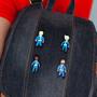 Fallout Vault Dweller Pins | Collectible Metal Enamel Pin Set | Includes 4 Pins
