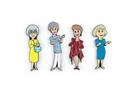 The Golden Girls 4-Piece Enamel Pin Set | Rose | Blanche | Sophia | Dorothy | Toynk Exclusive