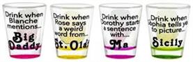 The Golden Girls 2oz Shot Glass Set of 4