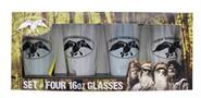 Duck Commander Logo/Faces 16oz Pint Glass 4-Pack