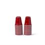 20 Pack Shot Glasses - 1.5 oz Acrylic Party Cup - Red Plastic Shot Glass