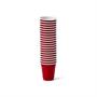 20 Pack Shot Glasses - 1.5 oz Acrylic Party Cup - Red Plastic Shot Glass