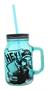 Duck Commander Si Hey 16oz Blue Mason Jar Mug w/ Straw