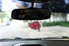 Naruto Akatsuki Red Rain Cloud Hanging Car Air Freshener | Vanilla Scented