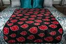 Naruto: Shippuden Akatsuki Red Cloud Anime Throw Blanket | 60 x 45 Inches