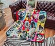 Naruto Character Collage Fleece Throw Blanket With Sherpa Backing | 50 x 60 Inch