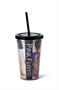 Pink Floyd Back Catalogue 16oz Foil-Printed Carnival Cup w/ Straw & Lid