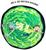Rick and Morty Round Portal 48 Inch Fleece Throw Blanket