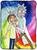 Rick and Morty Spiritual Leader Rick 45 x 60 Inch Fleece Throw Blanket