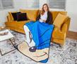 Sonic the Hedgehog Face Fleece Throw Blanket | 45 x 60 Inches