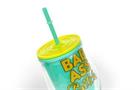 Bad Ass Bitch Plastic Wine Tumbler Cup With Lid & Straw | Holds 12 Ounces