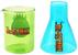 Dr. Stone Senku and E=mc2 3oz Beaker Mini Glass Set of 2