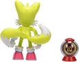 Sonic the Hedgehog 4 Inch Figure | Modern Tails with Ring Item Box