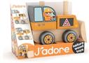 J'adore Bulldozer Wooden Stacking Toy