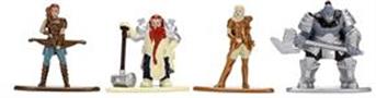 Dungeons & Dragons Nano Metalfigs Starter Pack B | 4 Die-Cast Metal Figures