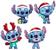 Disney Stitch Holiday 2.5 Inch MetalFigs 4-Pack