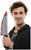 Bedazzled Rhinestone Bloody Butcher Knife Adult Costume Accessory